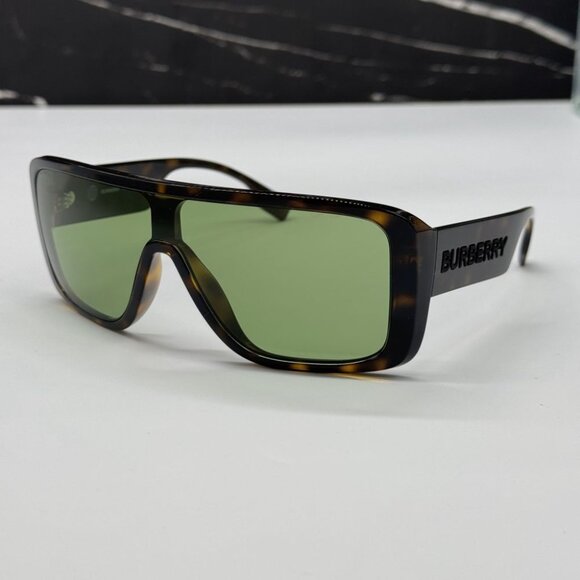 NEW BE4401U 3002/2  BURBERRY DARK HAVANA/GREEN MEN BURBERRY SUNGLASSES - Picture 1 of 11